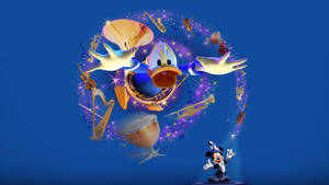 3d Magical Donald Duck Wallpaper