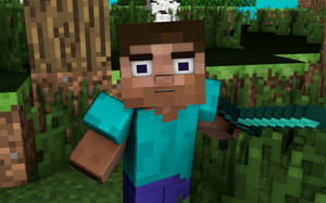 3d Minecraft Steve Wallpaper