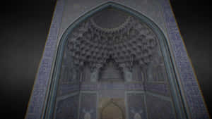 3d Model Of Shah Mosque Wallpaper