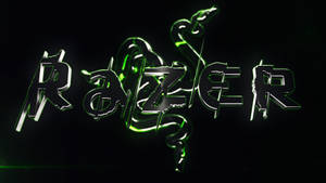 3d Razer Pc Brand Name Logo Wallpaper