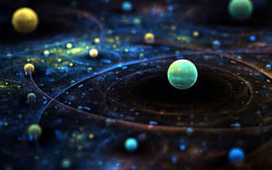 3d Solar System Qhd Wallpaper