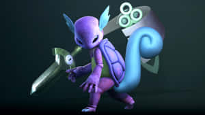 3d Wartortle And Honedge Wallpaper