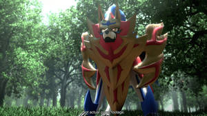 3d Zamazenta From Pokémon Game Wallpaper