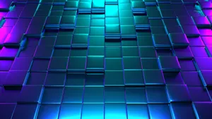 4d Geometric Cuboid Wallpaper