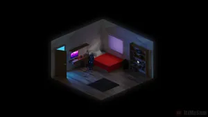 4d Holographic Bedroom Wallpaper