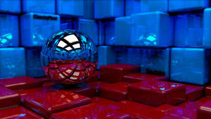 4d Silver Ball Wallpaper