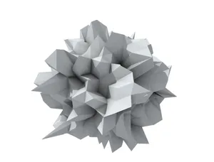 4d Ultra Hd Crumpled Object Wallpaper