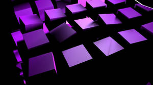 4d Ultra Hd Purple Cubes Wallpaper