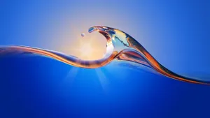 4d Ultra Hd Small Wave Wallpaper