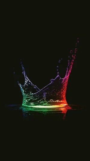 4k Amoled Phone Liquid Burst Wallpaper