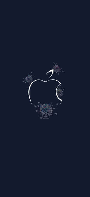 4k Apple With Splatter Wallpaper