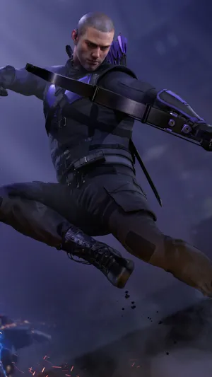 4k Avengers Hawkeye 3d Wallpaper