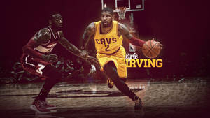 4k Basketball Kyrie In Cavs Jersey Wallpaper