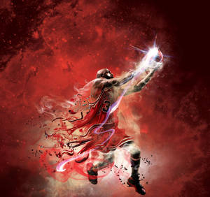 4k Basketball Stylised Jordan Illustration Wallpaper