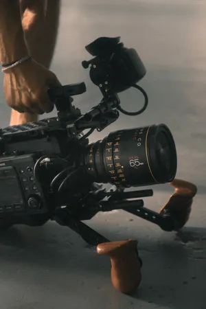4k Black Video Production Equipment Wallpaper