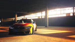 4k Bmw M4 Gts In Warehouse Wallpaper