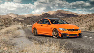 4k Bmw M4 Gts Orange Wallpaper