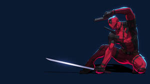 4k Deadpool Gun And Sword Wallpaper