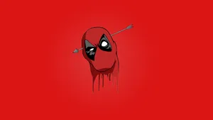 4k Deadpool Minimalist Art Wallpaper
