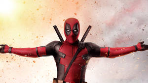 4k Deadpool Open Arms Wallpaper