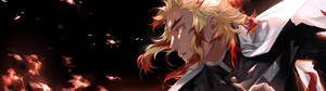 4k Dual Monitor Demon Slayer Kyojuro Rengoku Wallpaper