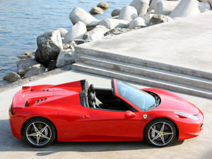 4k Ferrari 458 Spider Wallpaper