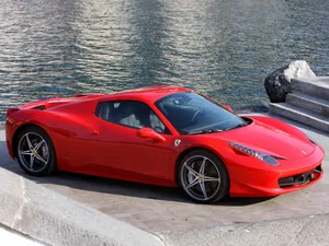 4k Ferrari Red Italia Wallpaper