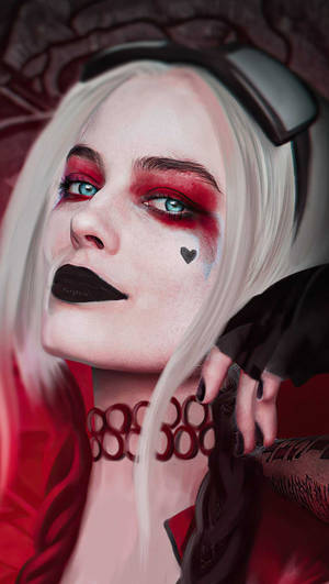 4k Harley Quinn Close Up Wallpaper