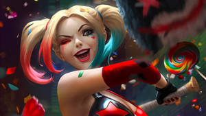 4k Harley Quinn Lollipop Wallpaper