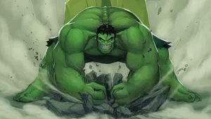 4k Hulk Smashing Wallpaper