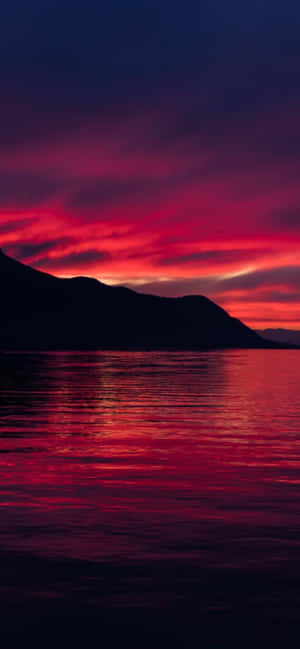 4k Iphone Red Sky Nature Wallpaper