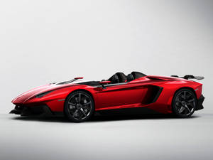 4k Lamborghini Aventador J Rosso Mars Wallpaper