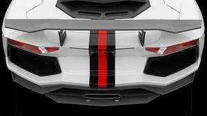 4k Lamborghini Aventador Racing Stripes Wallpaper