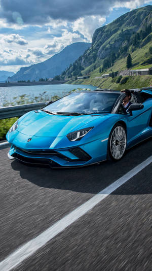 4k Lamborghini Iphone Scenic View Wallpaper