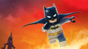 4k Lego Batman Running Wallpaper