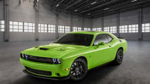 4k Lime Green Dodge Hellcat Wallpaper