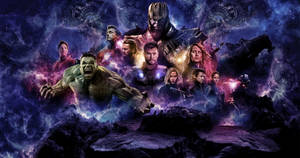 4k Marvel Avengers With Thanos Wallpaper