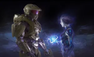 4k Master Chief And Cortana Wallpaper
