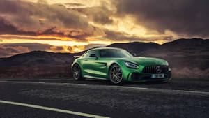 4k Mercedes-benz Green Amg Gt R Wallpaper