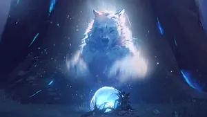4k Moving Wolf Image Desktop Wallpaper