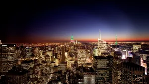 4k New York City Night Pastel Color Wallpaper