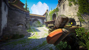 4k Overwatch Eichenwalde Castle Road Wallpaper