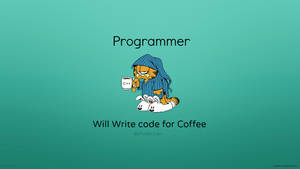 4k Programming Garfield Art Wallpaper