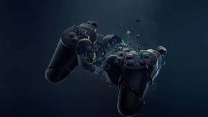 4k Ps4 Broken Controller Wallpaper