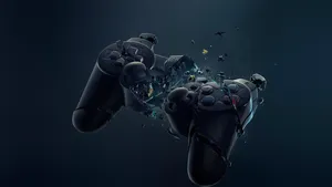 4k Ps4 Broken Controller Wallpaper