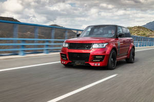 4k Range Rover Red Wallpaper