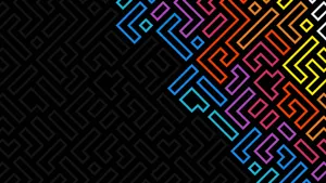 4k Resolution Neon Pattern Wallpaper