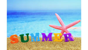 4k Summer Letters Wallpaper