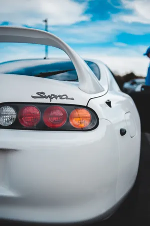 4k Toyota Supra Rear Wallpaper