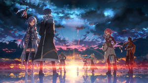 4k Ultra Hd 2160p Sword Art Online Sunset Wallpaper